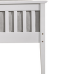 Wooden Bed Frame White - Queen