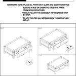 NOWRA 2 Drawer Coffee Table