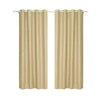 Art Queen 2 Star Blockout 180x180cm Blackout Curtains - Latte