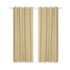 Art Queen 2 Star Blockout 140x213cm Blackout Curtains - Latte