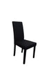 Parsons Highback Black Faux Leather Dining Chair Set of 2