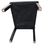 Parsons Highback Black Faux Leather Dining Chair Set of 2