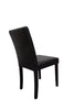 Parsons Midback Chocolate Faux Leather Dining Chair Set of 2