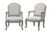 Wash White Louis XV Chair 