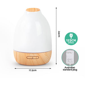 4 in 1 Ultrasonic Aroma Diffuser 500ml - Light Wood