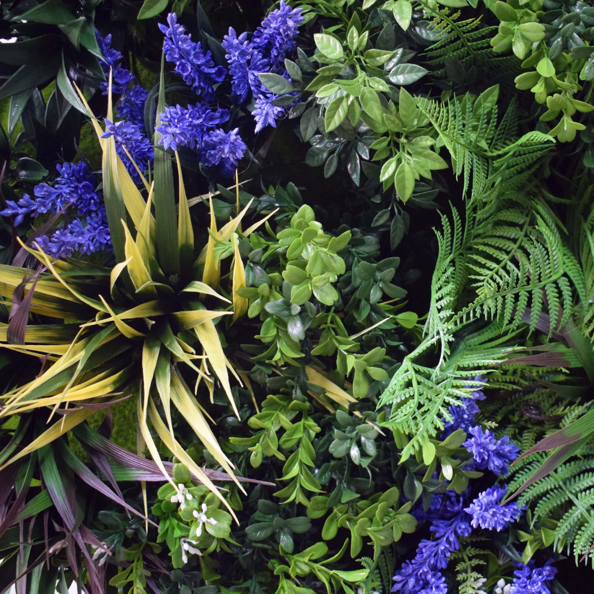 UV Lavender Fields 60cm Green Wall Disc (White)