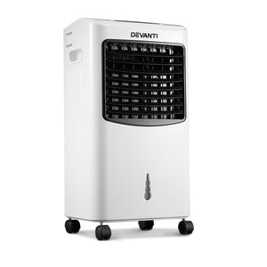 Devanti Portable Eevaporative Air Cooler and Humidifier Conditioner - Black & White