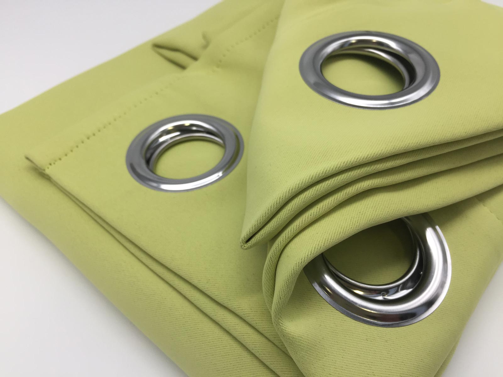 Lime Green Eyelet Blockout Curtain 140x221cm