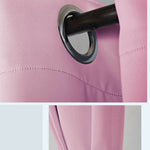 Pink Eyelet Blockout Curtain 140x221cm