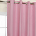 Pink Eyelet Blockout Curtain 140x221cm