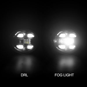 Pair Led Fog & Drl Lights Kit Upgrade For Arb Summit Bull Bar