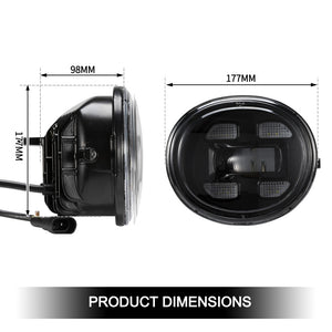 Pair Led Fog & Drl Lights Kit Upgrade For Arb Summit Bull Bar