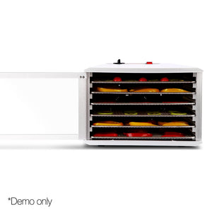 Devanti Stainless Steel Commercial Food Dehydrator with 6 Trays