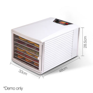 DEVANTI Stainless Steel Commercial Food Dehydrator with 8 Trays