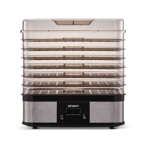 Devanti Food Dehydrator with 7 Trays - Silver