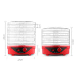 Devanti Food Dehydrator with 7 Trays - Red