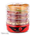 Devanti Food Dehydrator with 7 Trays - Red