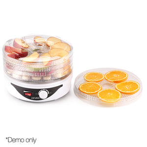 Devanti Food Dehydrator with 5 Trays - White