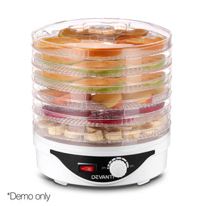 Devanti Food Dehydrator with 7 Trays - White