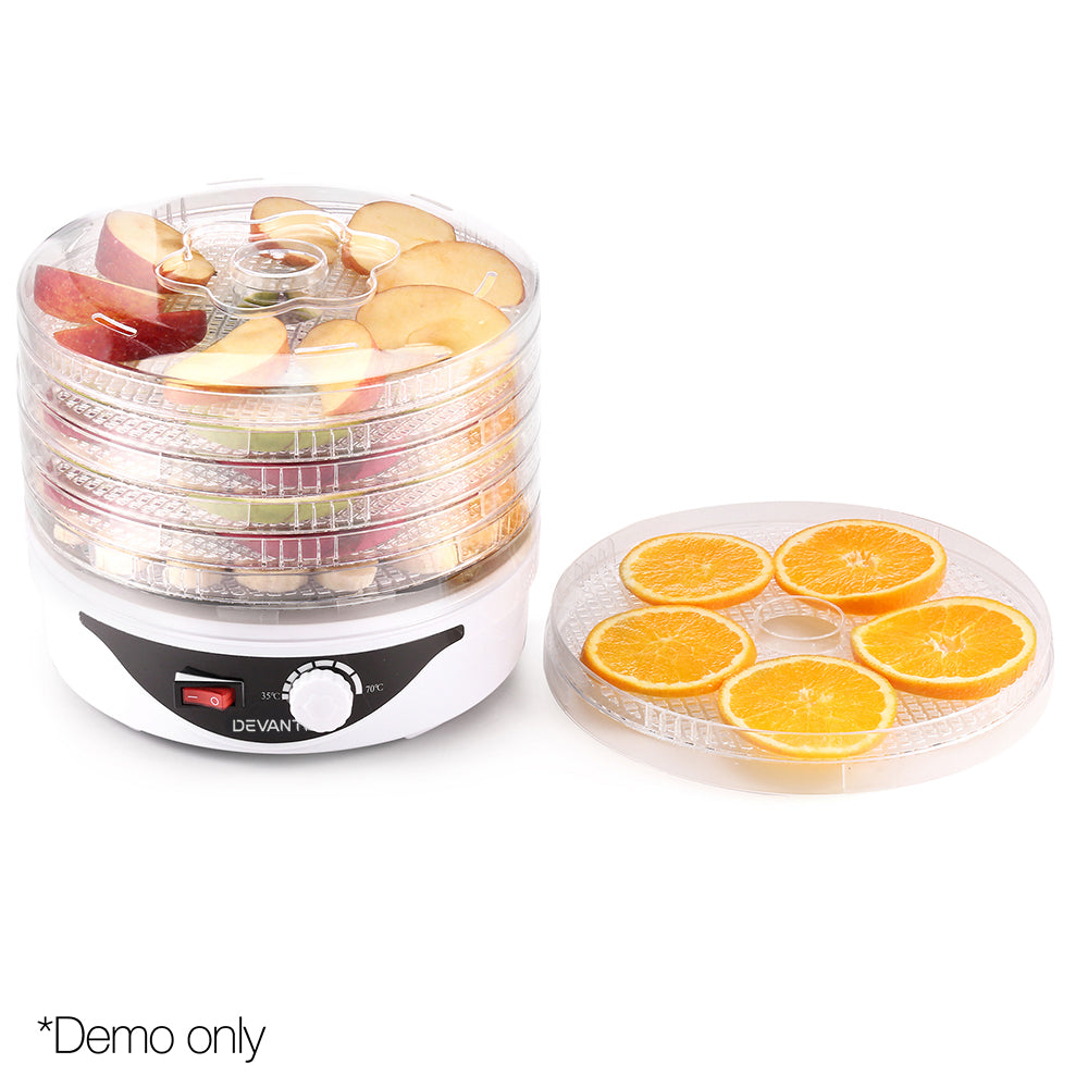 Devanti Food Dehydrator with 7 Trays - White