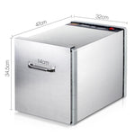 Devanti Stainless Steel Food Dehydrator with 10 Trays