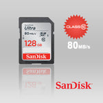SDSDUNC-128G: SANDISK 128GB SDHC Class 10 Ultra  80MB/S