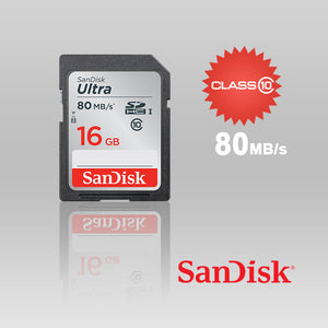 SDSDUNC-016G: SANDISK 16GB SDHC Class 10 Ultra  80MB/S