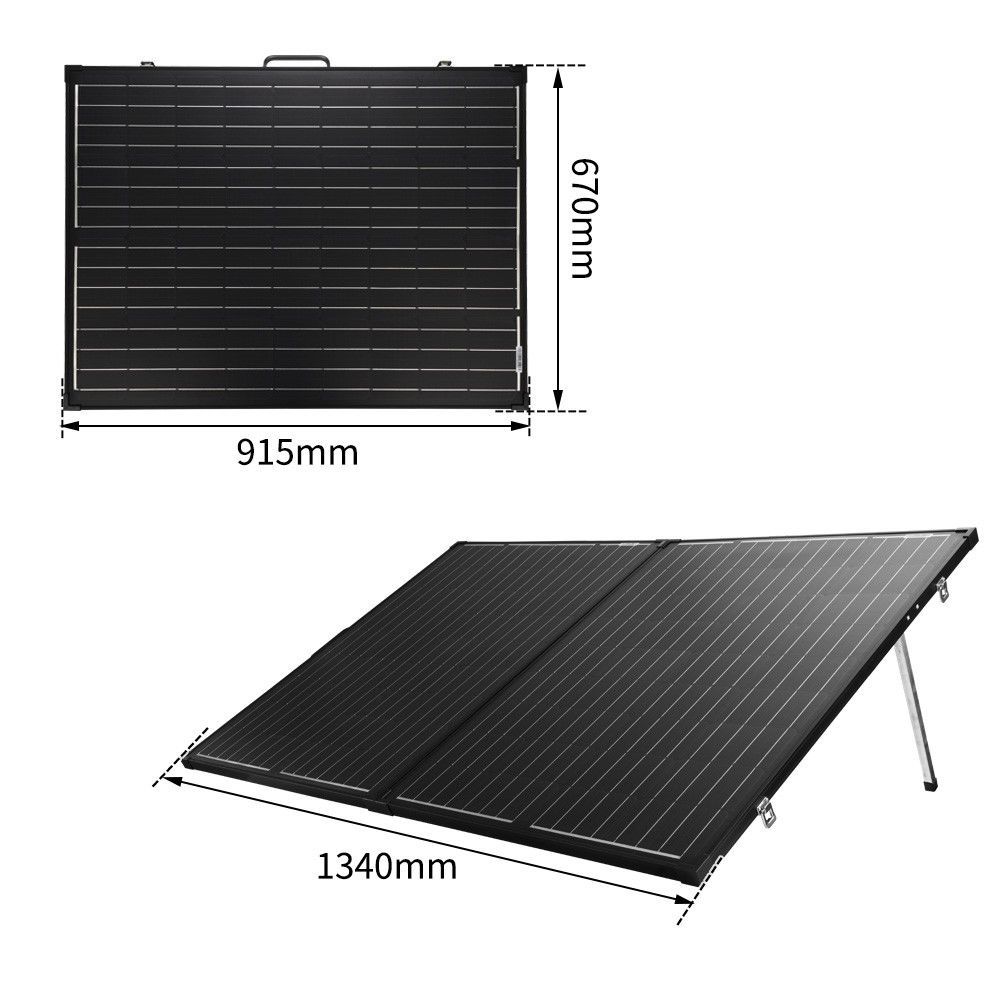 Folding Solar Panel Kit 18V 250W Mono Caravan Boat Camping charging ATEM POWER
