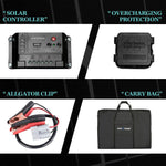 Folding Solar Panel Kit 18V 250W Mono Caravan Boat Camping charging ATEM POWER