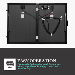 Folding Solar Panel Kit 18V 300W Mono Caravan Boat Camping charging ATEM POWER