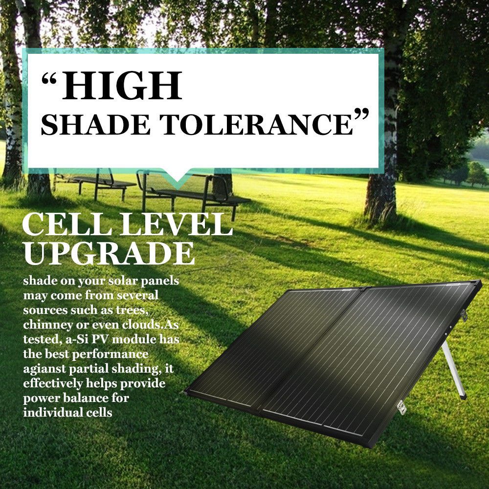 Folding Solar Panel Kit 18V 250W Mono Caravan Boat Camping charging ATEM POWER
