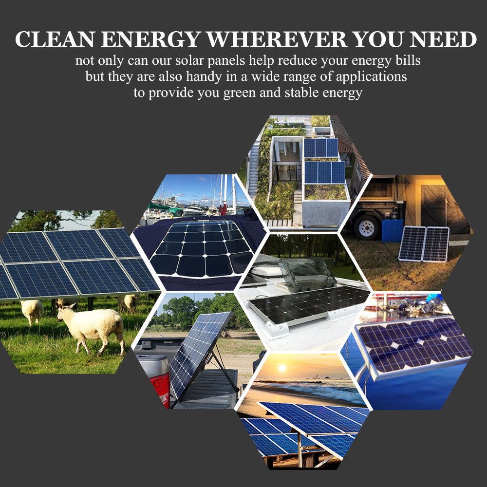 Folding Solar Panel Kit 18V 250W Mono Caravan Boat Camping charging ATEM POWER