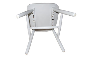 Set of 2 Dining Chairs  Ari Rubberwood Off White Spindle back 