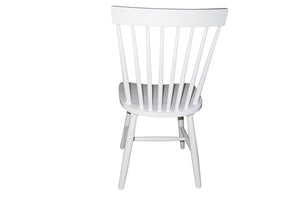 Simple Living Ari Rubberwood White Set of 2 Dining Chairs