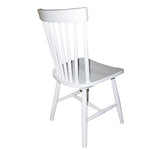 Simple Living Ari Rubberwood White Set of 2 Dining Chairs