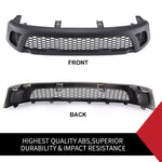 Front Grill Grille ABS Matt Black Fit Toyota Hilux Revo SR SR5 TRD 2015-2017