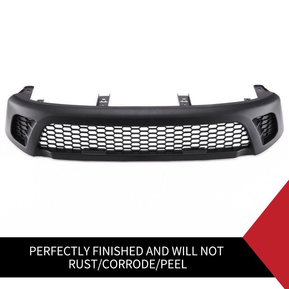 Front Grill Grille ABS Matt Black Fit Toyota Hilux Revo SR SR5 TRD 2015-2017