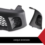Front Grill Grille ABS Matt Black Fit Toyota Hilux Revo SR SR5 TRD 2015-2017
