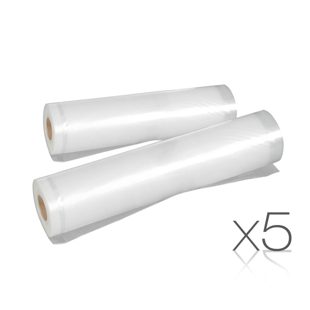 5 Star Chef Set of 10 Food Sealer Rolls 20cm 28cm