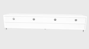 TV Stand Elisha High Gloss Entertainment storage Unit - White