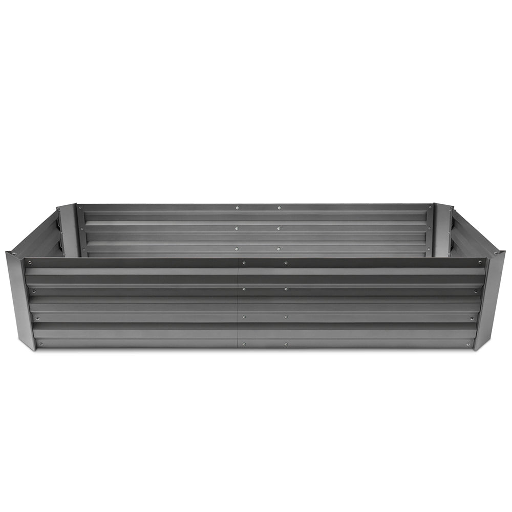 Green Fingers 150 x 90cm Galvanised Steel Garden Bed - Aliminium Grey