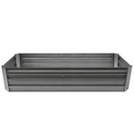 Green Fingers 150 x 90cm Galvanised Steel Garden Bed - Aliminium Grey