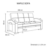 Maple Sofa -Black