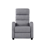 Luxury Fabric Recliner Chair - Grey