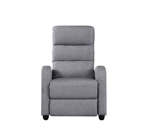 Luxury Fabric Recliner Chair - Grey