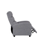 Luxury Fabric Recliner Chair - Grey
