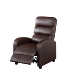 Luxury Leather Recliner Chair Armchair - Brown