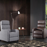 Luxury Fabric Recliner Chair - Grey