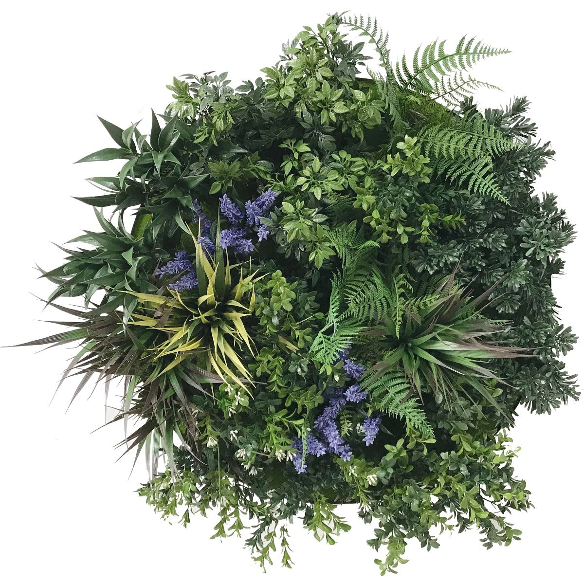UV Lavender Fields 60cm Green Wall Disc (White)