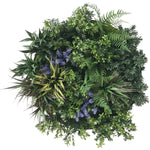 UV Lavender Fields 60cm Green Wall Disc (White)